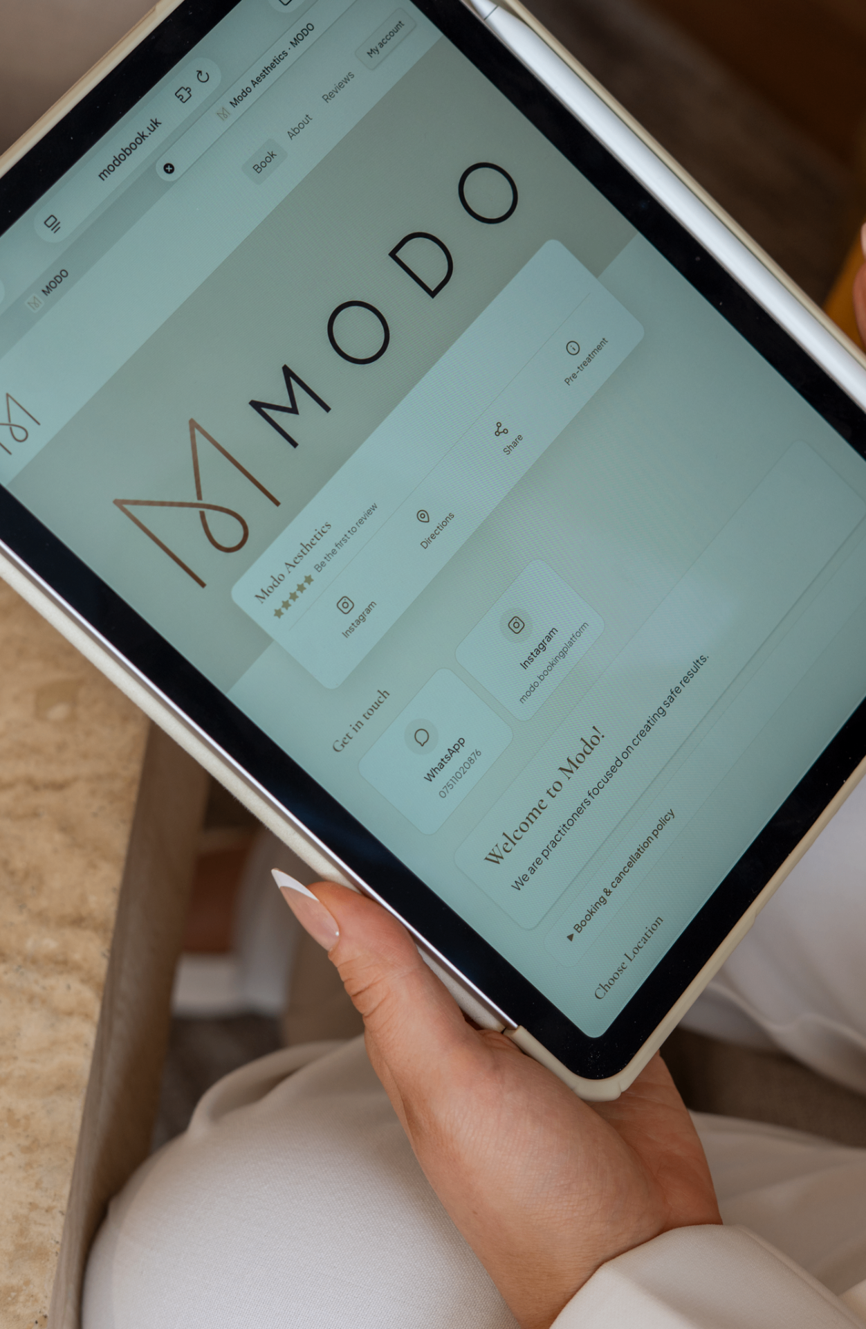 MODO rewards on a practitioner's dashboard
